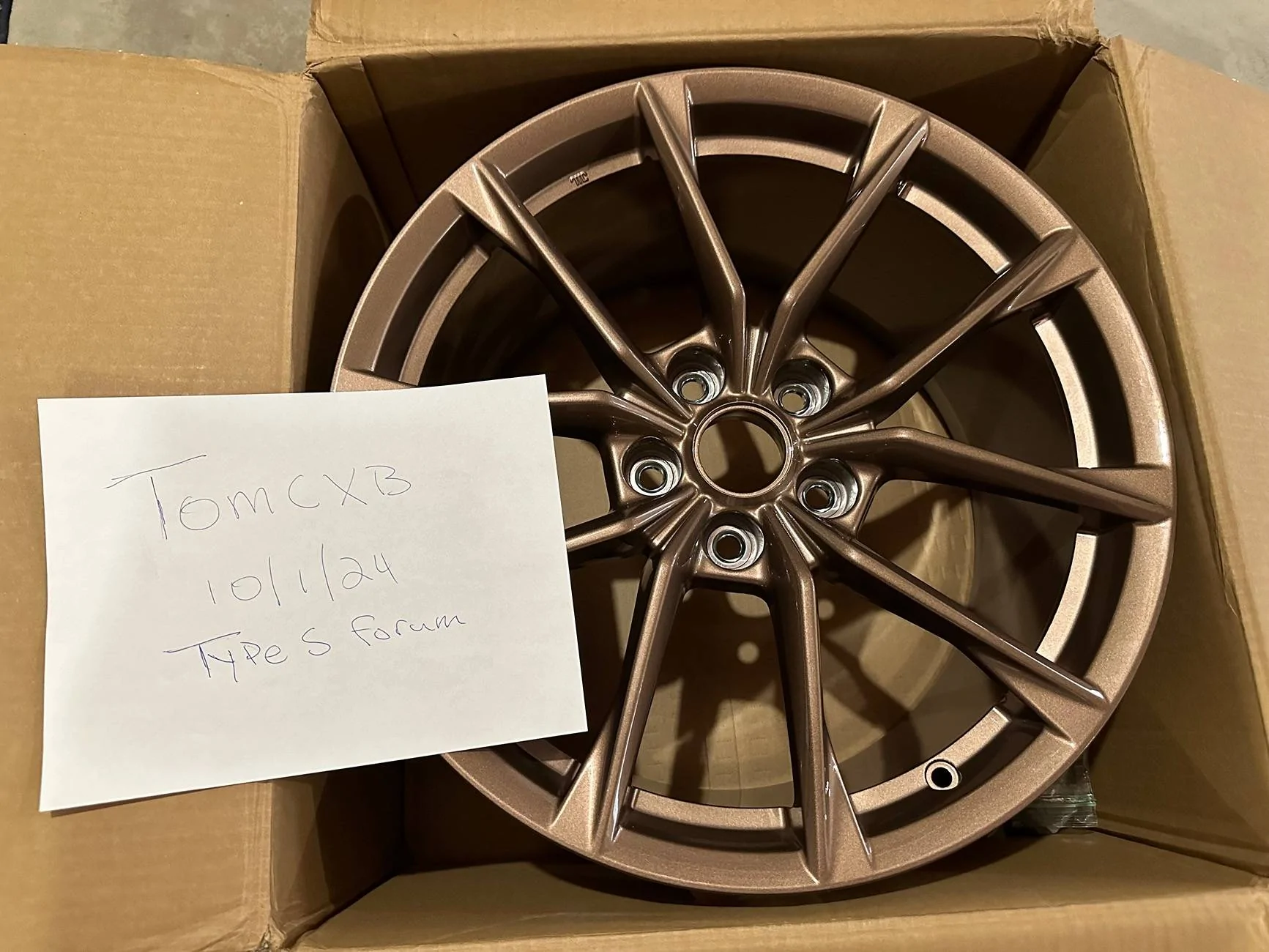 Acura Integra FOR SALE: Brand new OEM bronze Type S accessory 19" wheels IMG_3580