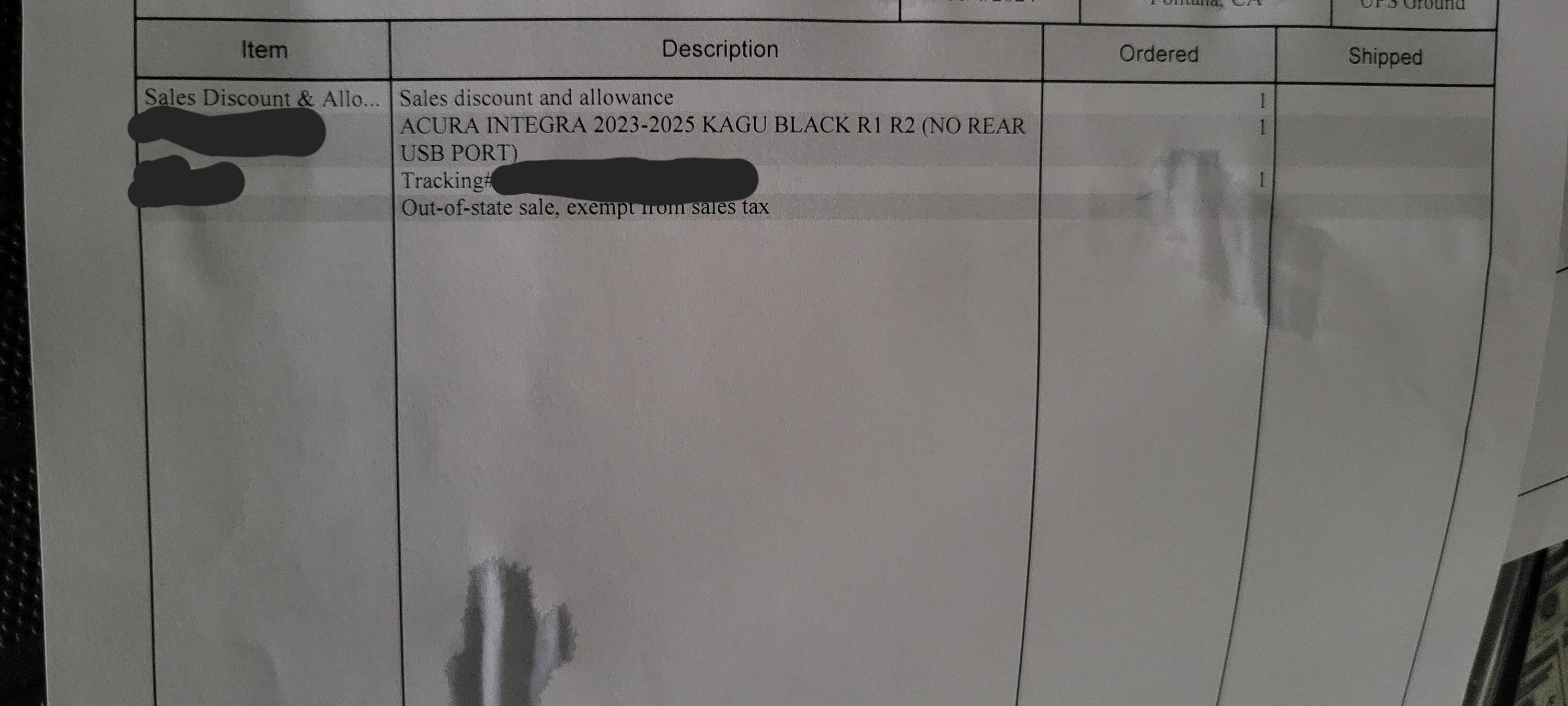 Acura Integra Acura Integra Type S 3D all weather floor mats NEW 20241014_160841