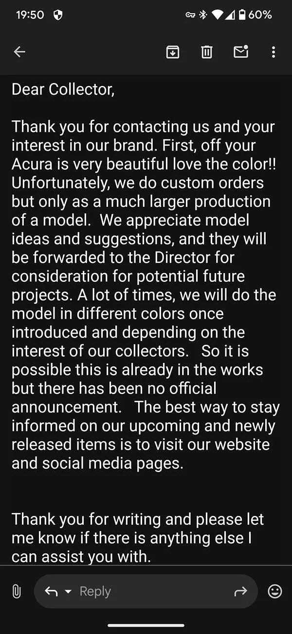 Acura Integra 1/43 Resin model ready for Pre-Order for Integra Type S! Screenshot_20241114-195011