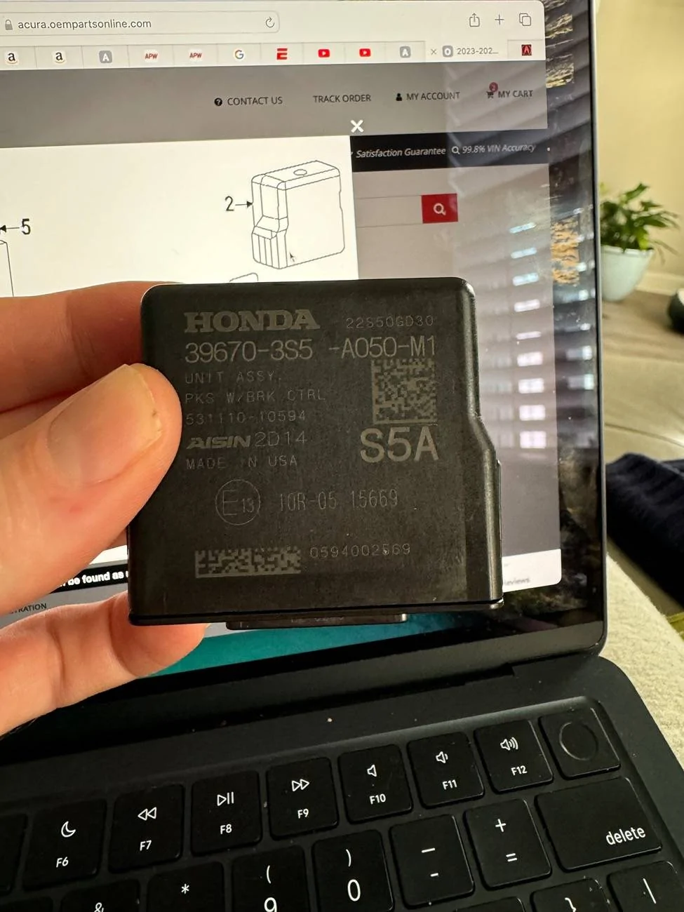 Acura Integra Parking w/ brake Control Module location? tempImage4Uhv2Q