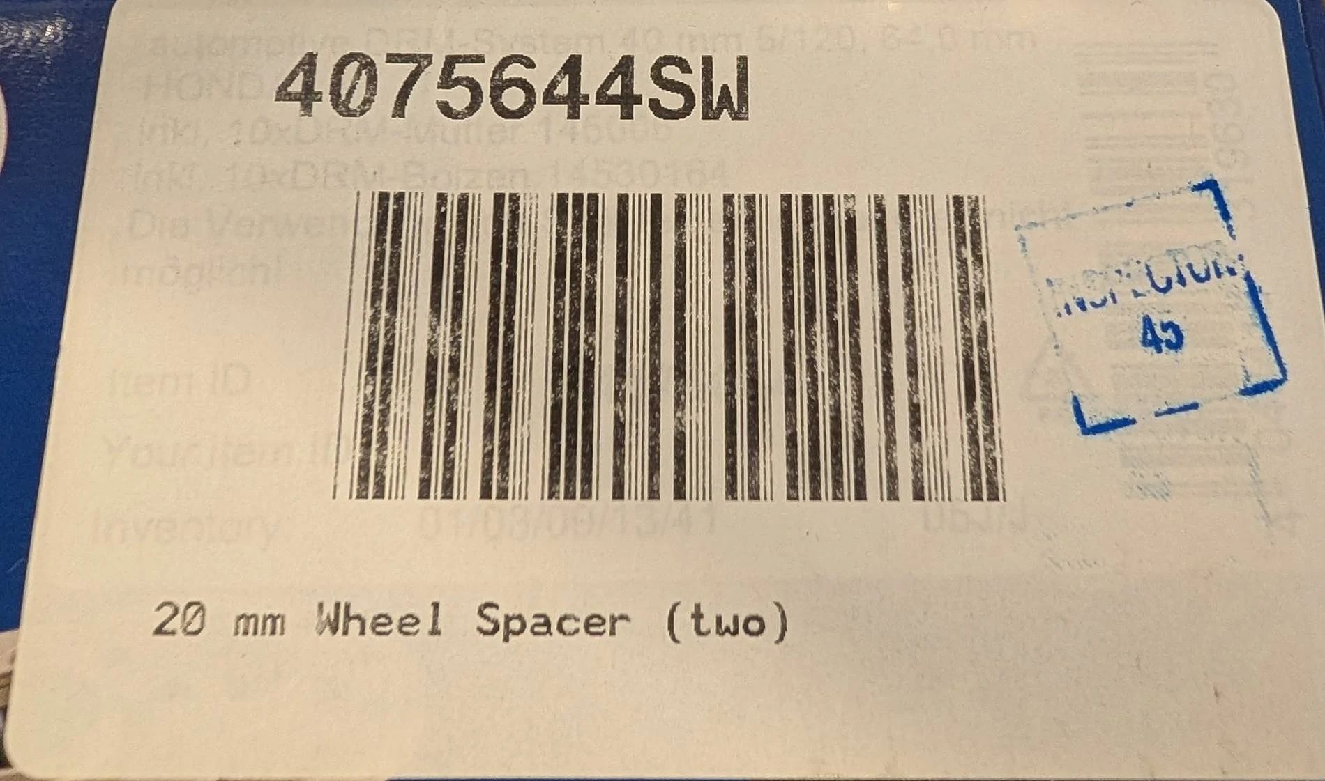 Acura Integra For Sale: H&R Trak+ DRM Wheel Spacers 1000006064