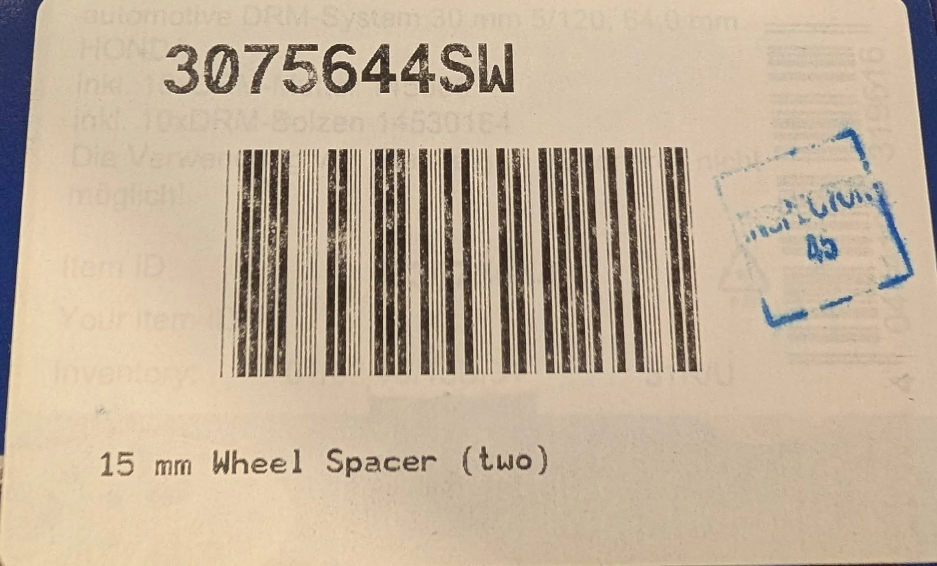 Acura Integra For Sale: H&R Trak+ DRM Wheel Spacers 1000006063