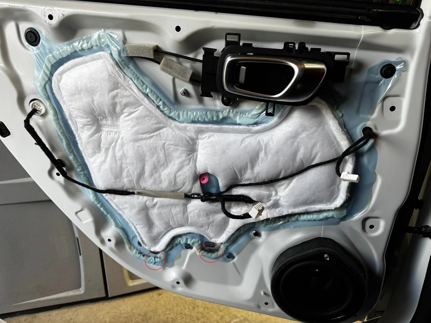 Acura Integra Door panel vapor shield failure? IMG_2317