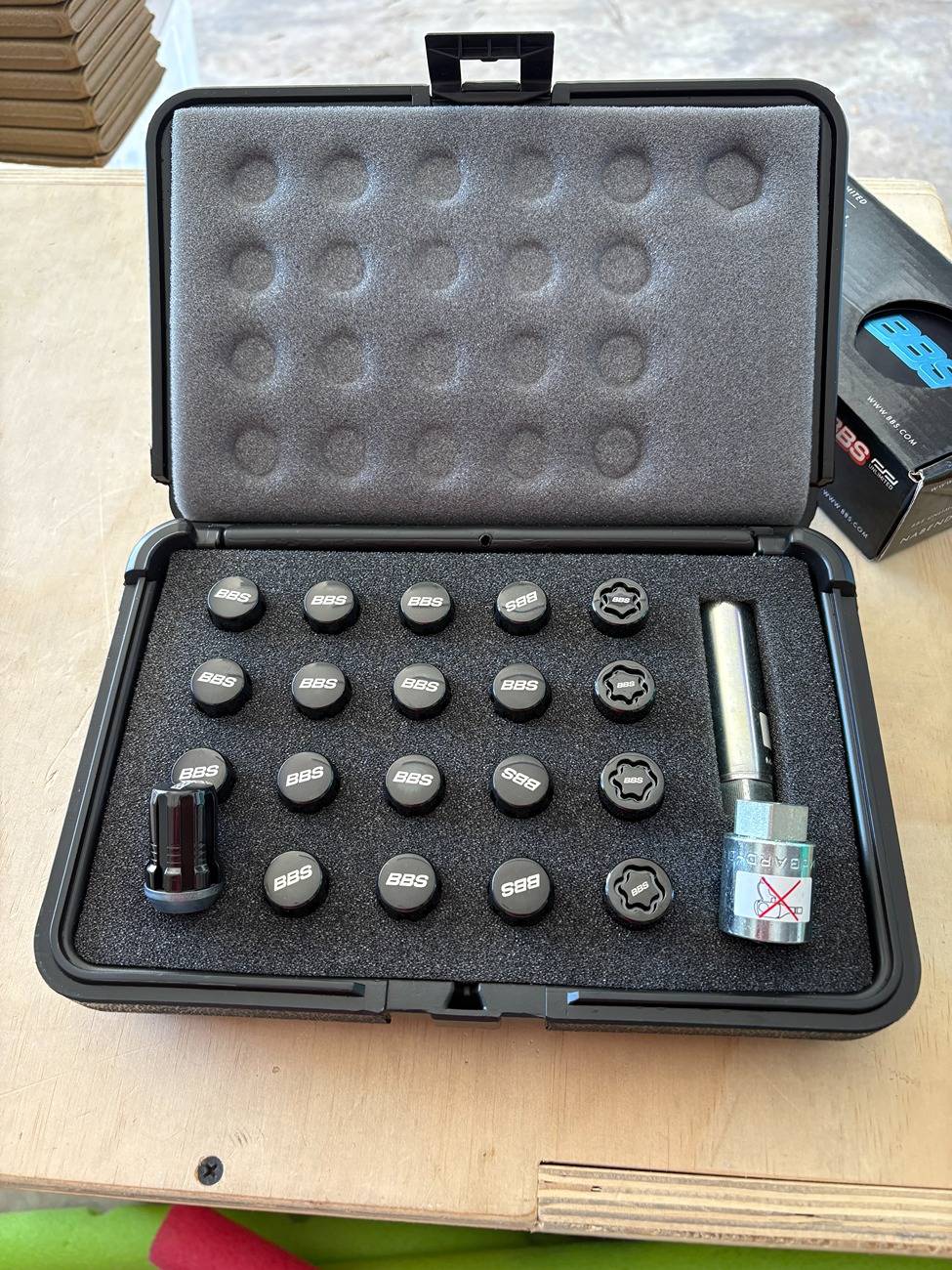 Acura Integra Brand New -- BBS-McGard Black Tuner Lug/Lock Sets M14X1.5 OEM New - $350 BBS Lug 1.JPG