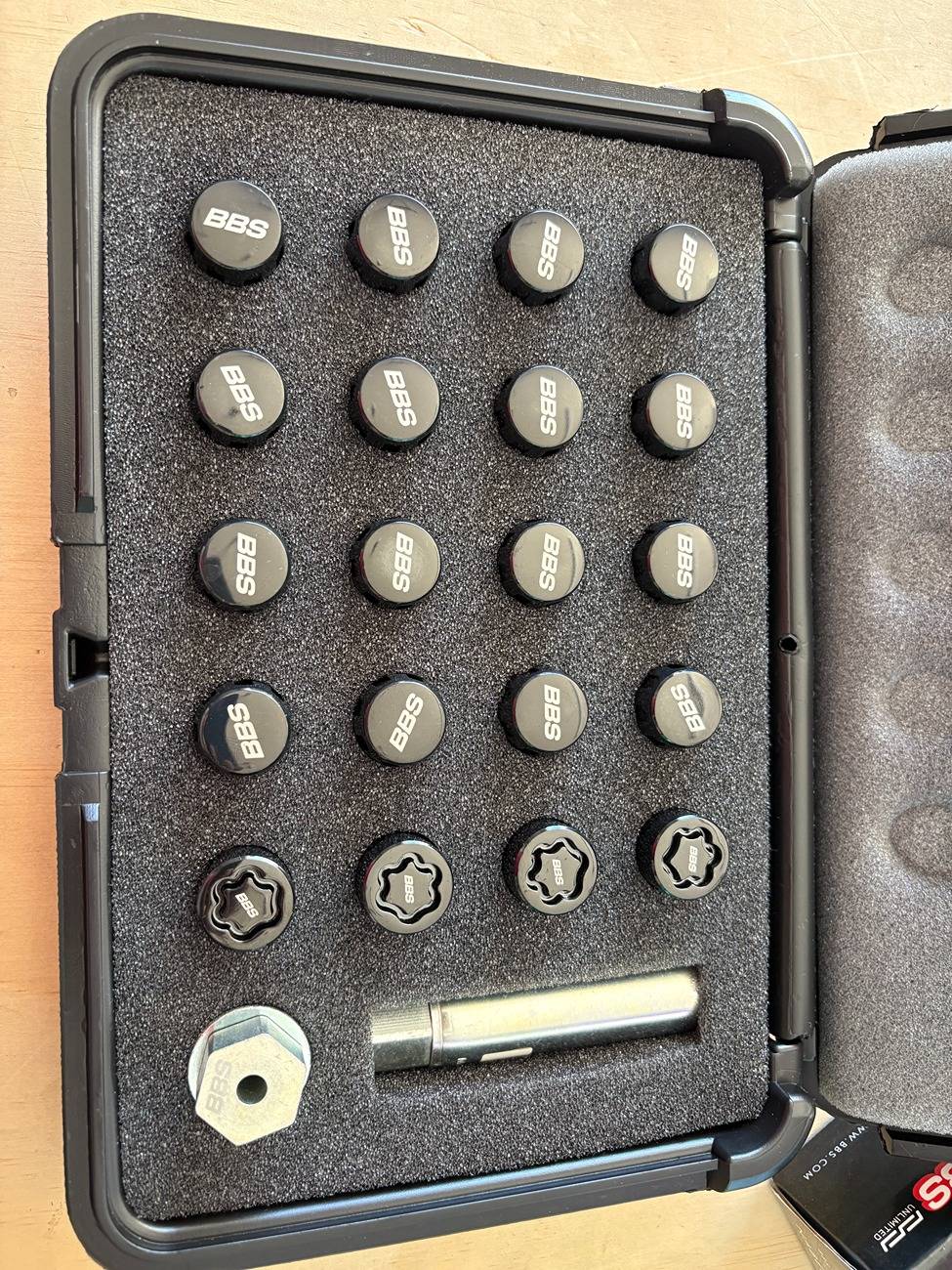 Acura Integra Brand New -- BBS-McGard Black Tuner Lug/Lock Sets M14X1.5 OEM New - $350 BBS Lug 2.JPG