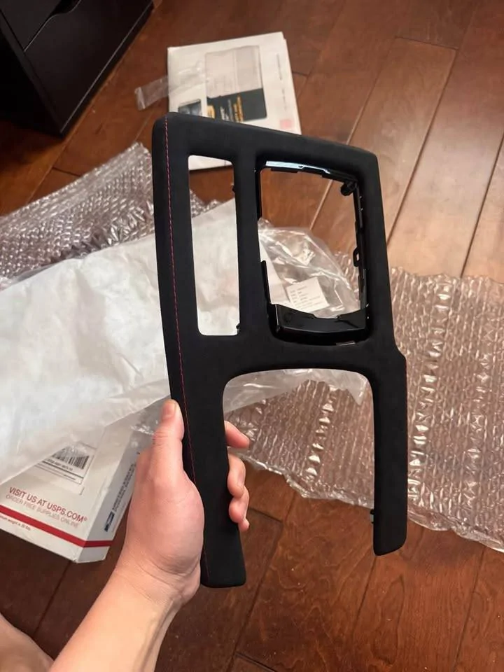 Acura Integra Alcantara Wrapped OEM Center Console 481289741_10211704092434017_7838095545654757335_n