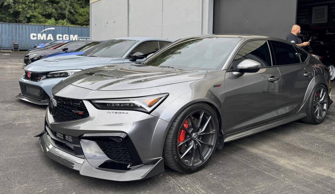 Acura Integra Carbon Fiber Parts Added! Front Splitters/Interior Parts 