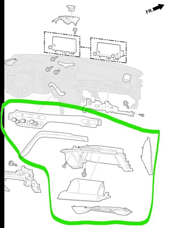 Acura Integra How to remove part of dash to get to bar behind Apillar ( Please Help ) Screenshot 2025-03-31 115144