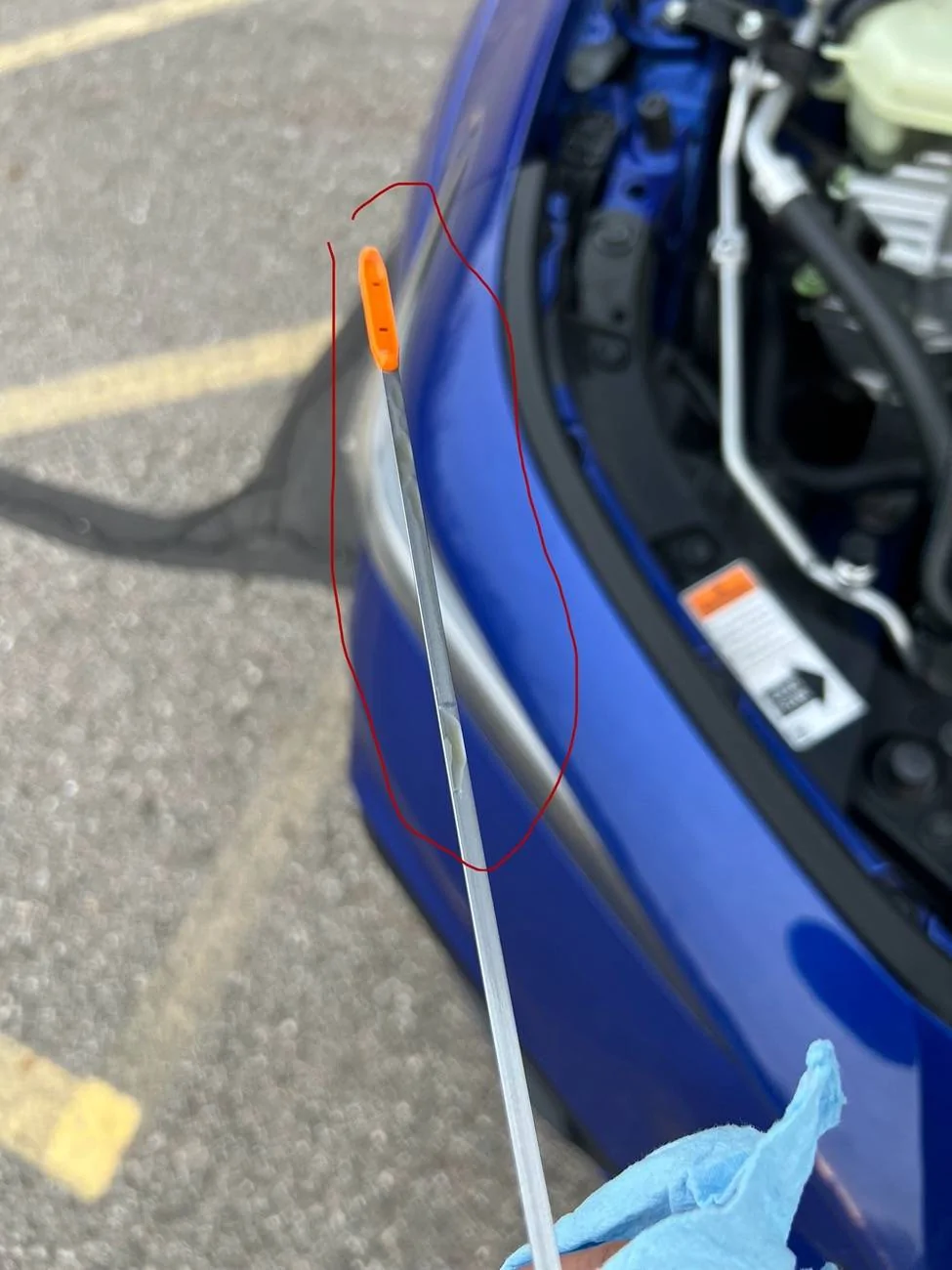 Acura Integra Oil change dip stick reading high 1743735121831-d