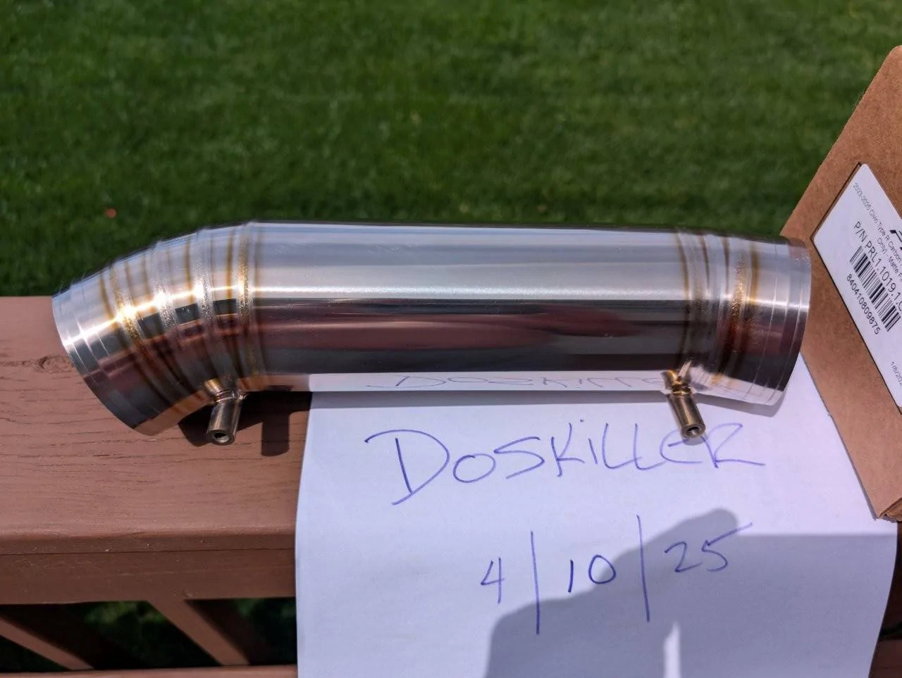 Acura Integra 2023+ Honda Civic Type-R FL5 DE5 Titanium Turbocharger Inlet Pipe PXL_20250410_172537947