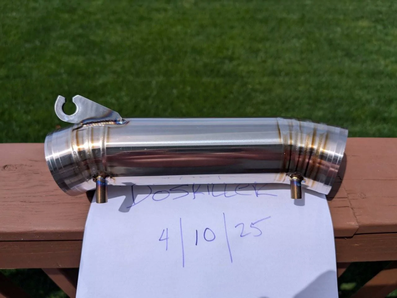 Acura Integra 2023+ Honda Civic Type-R FL5 DE5 Titanium Turbocharger Inlet Pipe PXL_20250410_172639031