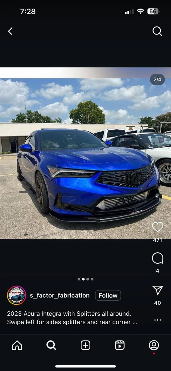 Acura Integra ISO: S Factor fabrication: splitter + side skirt + diffuser IMG_6391