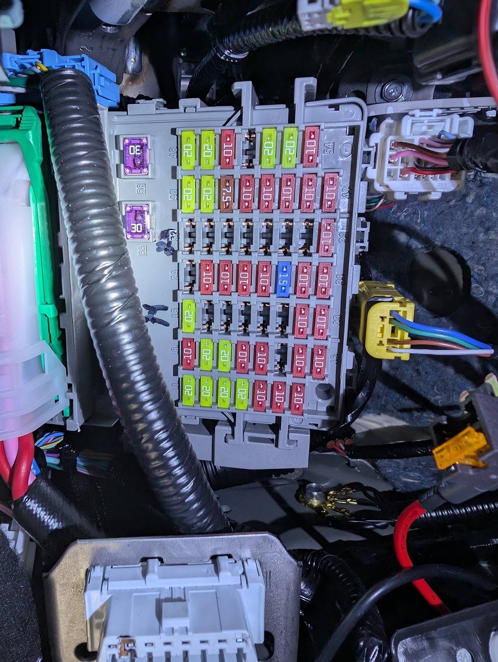 Acura Integra Where is the ground bolt near the fusebox? Under dash fuse panel