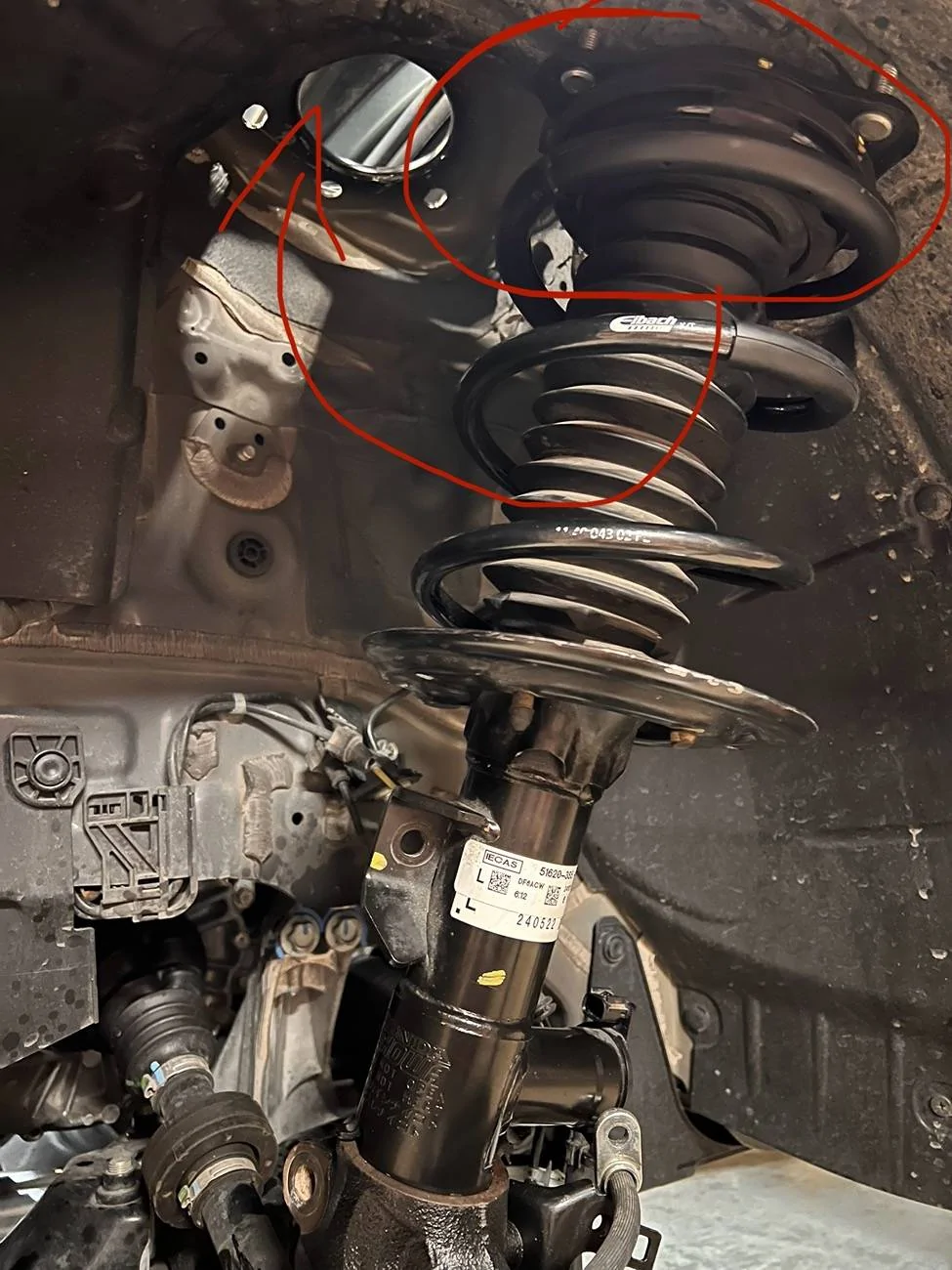 Acura Integra 2025 A Spec can’t get shocks back in. IMG_9563