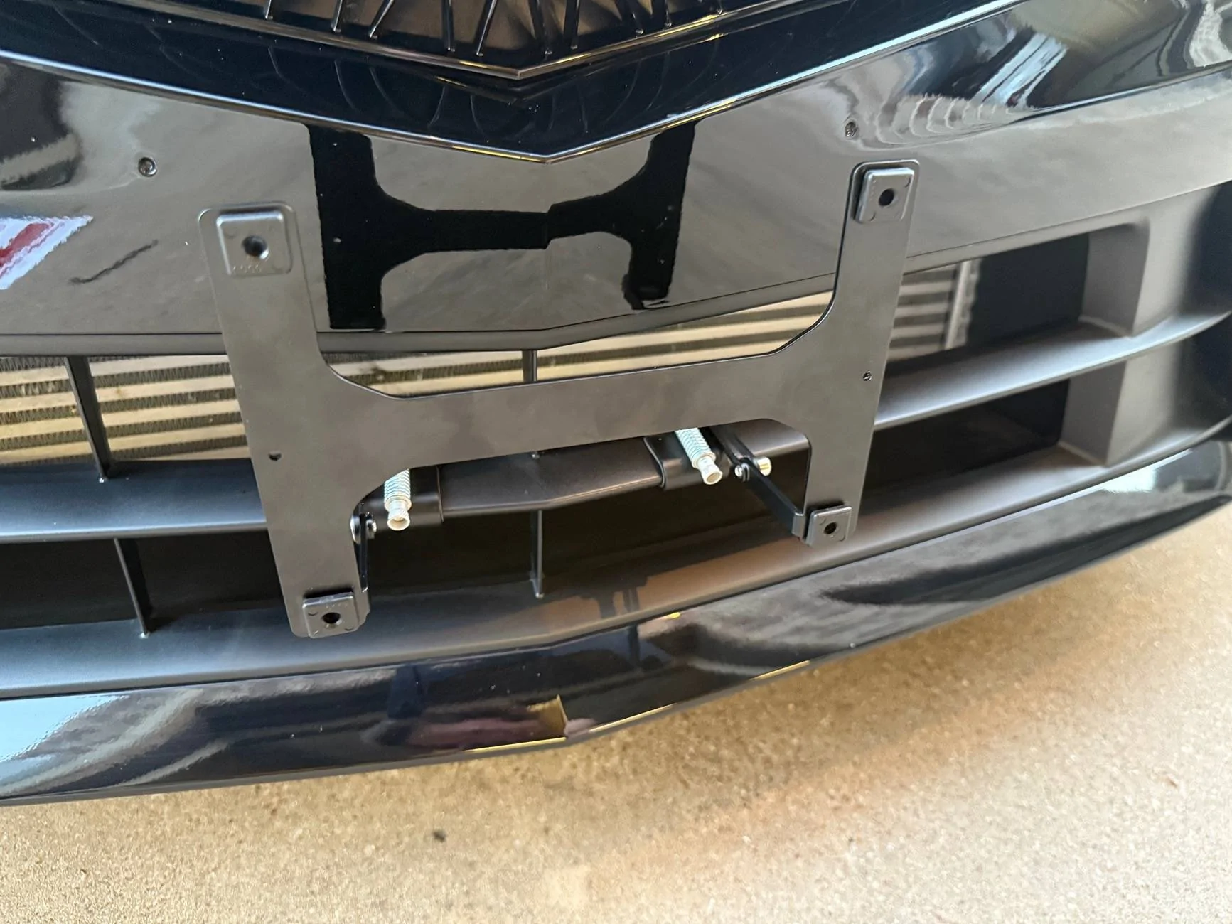 Acura Integra ITS Front license plate relocation IMG_3951