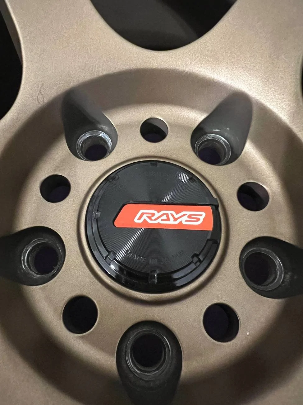 Acura Integra 5x120 RAYS Gramlights 57DR 18x9.5 +38 with tires and lugnuts for sale IMG_7315