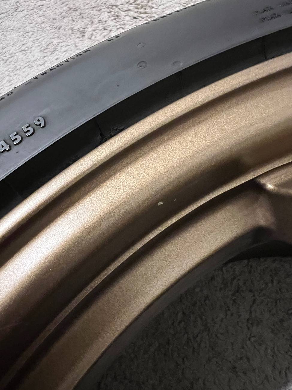 Acura Integra 5x120 RAYS Gramlights 57DR 18x9.5 +38 with tires and lugnuts for sale IMG_7125