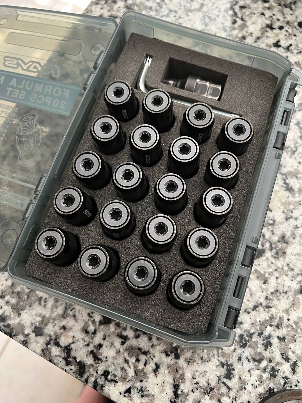 Acura Integra 5x120 RAYS Gramlights 57DR 18x9.5 +38 with tires and lugnuts for sale IMG_7239