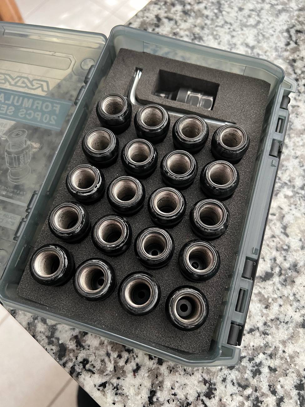 Acura Integra 5x120 RAYS Gramlights 57DR 18x9.5 +38 with tires and lugnuts for sale IMG_7238