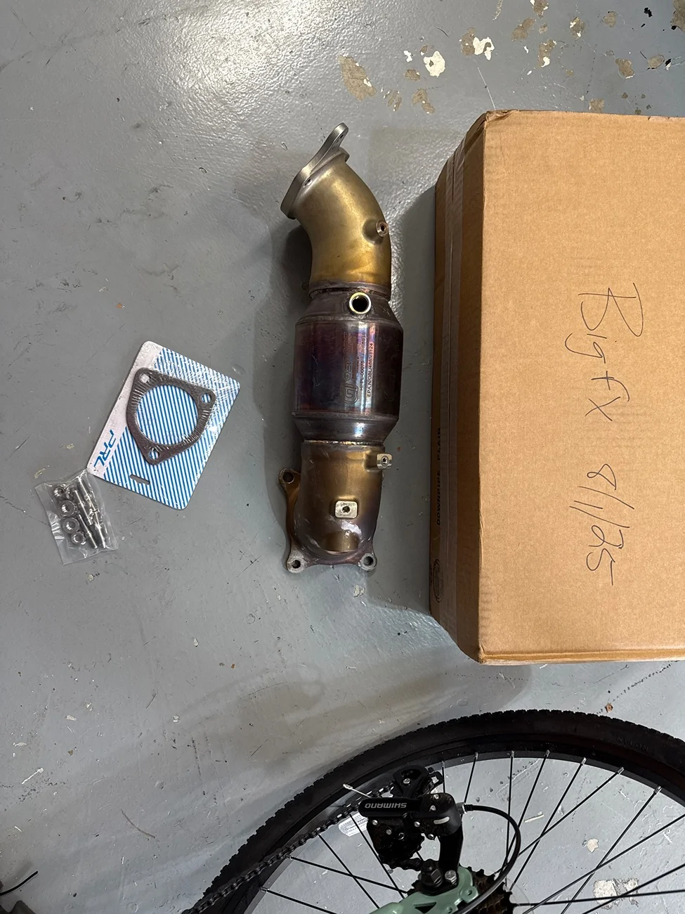 Acura Integra Tsp catted down pipe IMG_0863