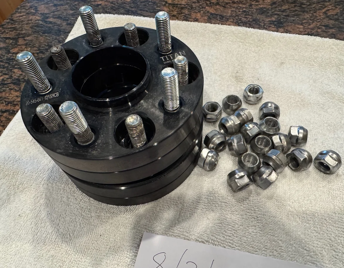Acura Integra Titan Accessories - 20mm bolt-on wheel spacers - set of 4 spacers_02