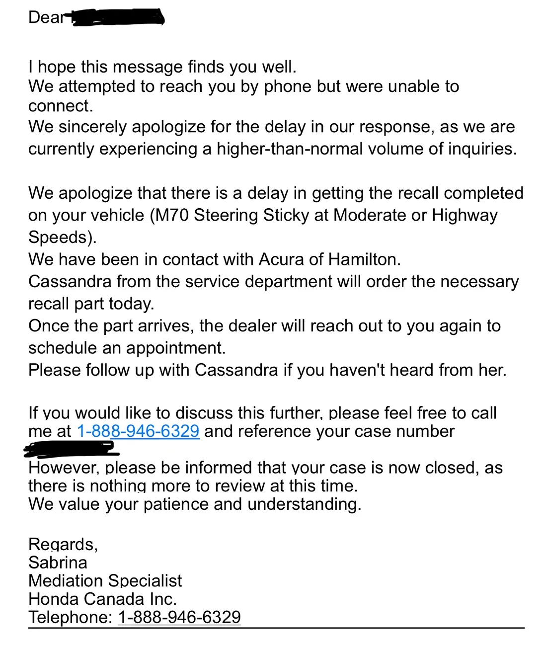 Acura Integra Sticky Steering Recall (Canada) IMG_6568