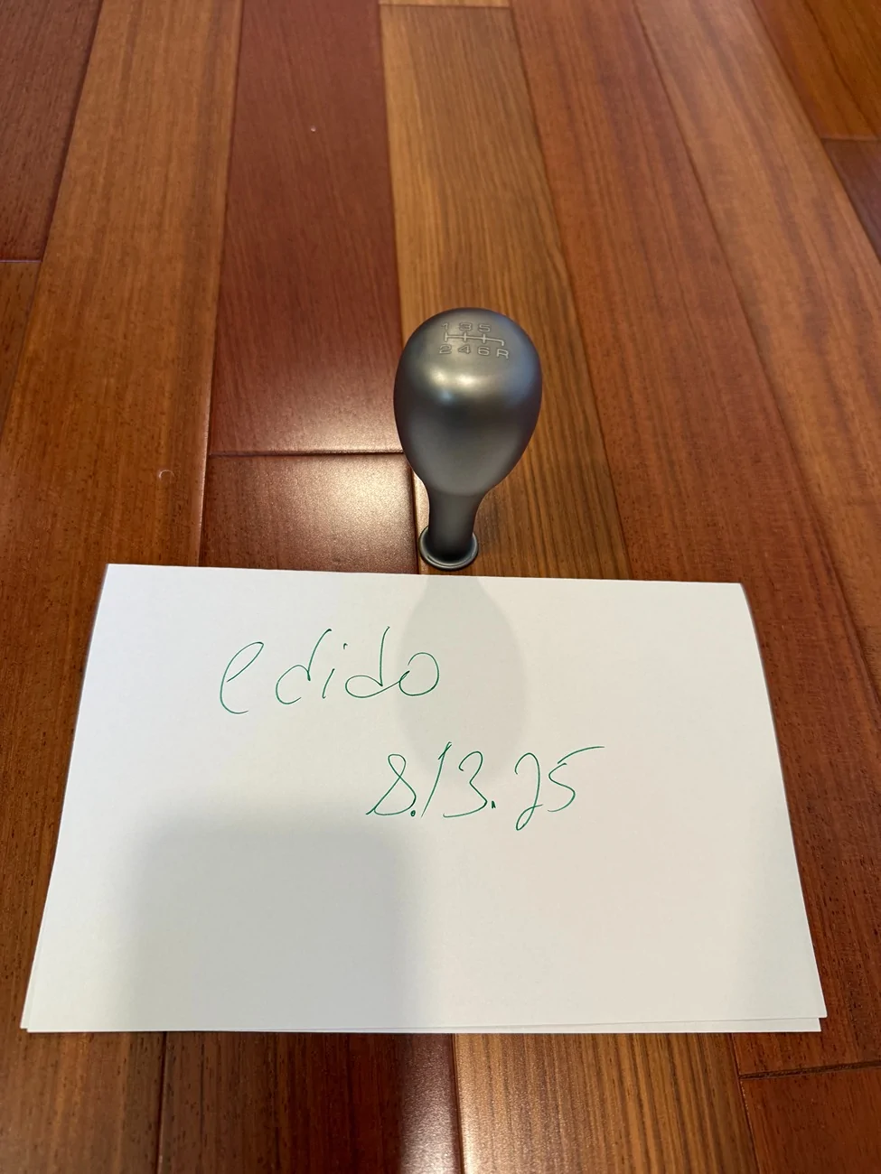 Acura Integra FS: Alplus Formula Shift Knob Titanium IMG_5876