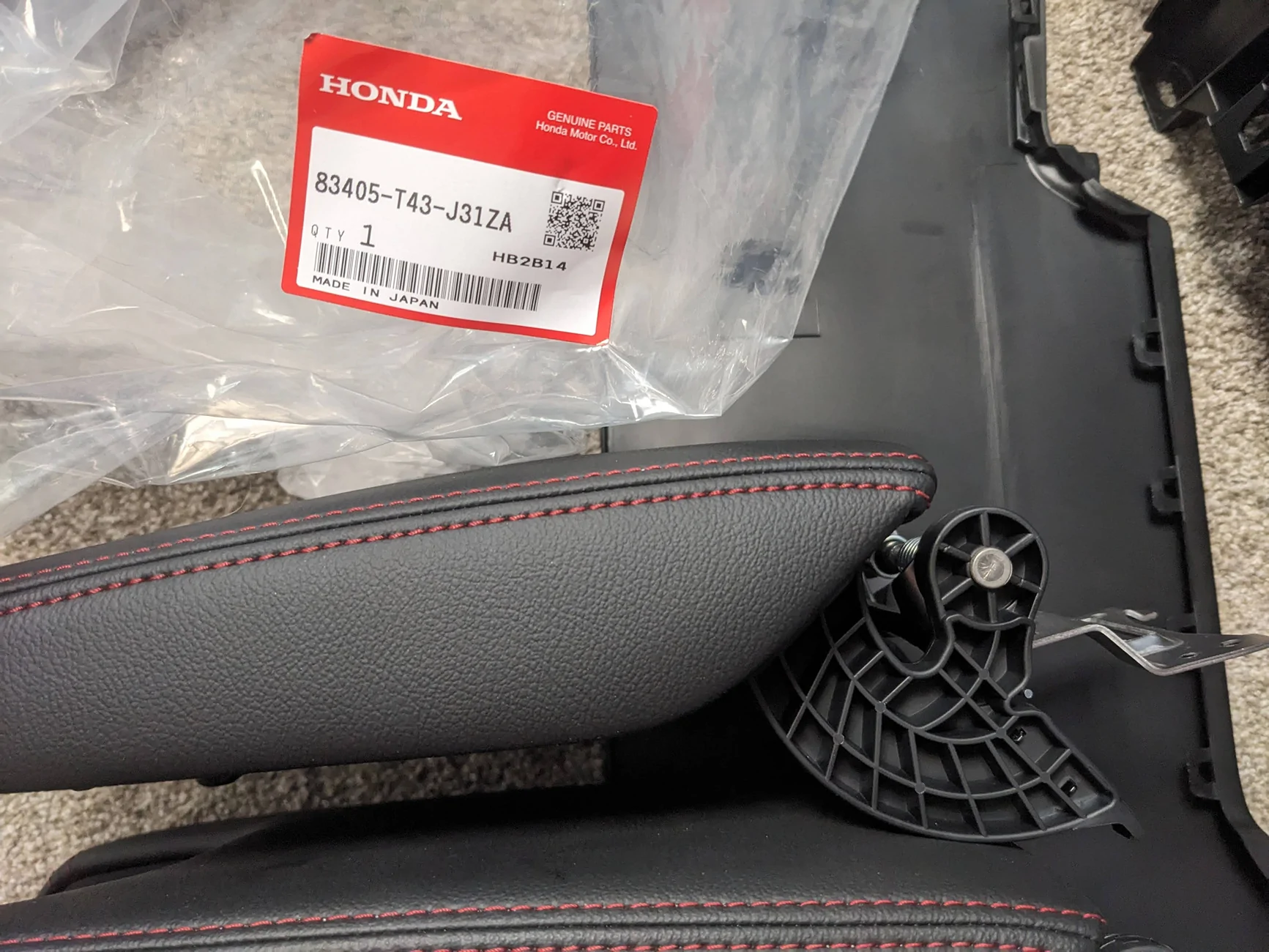 Acura Integra Rear AC vents part kit from 2022 Civic PXL_20250724_212322135