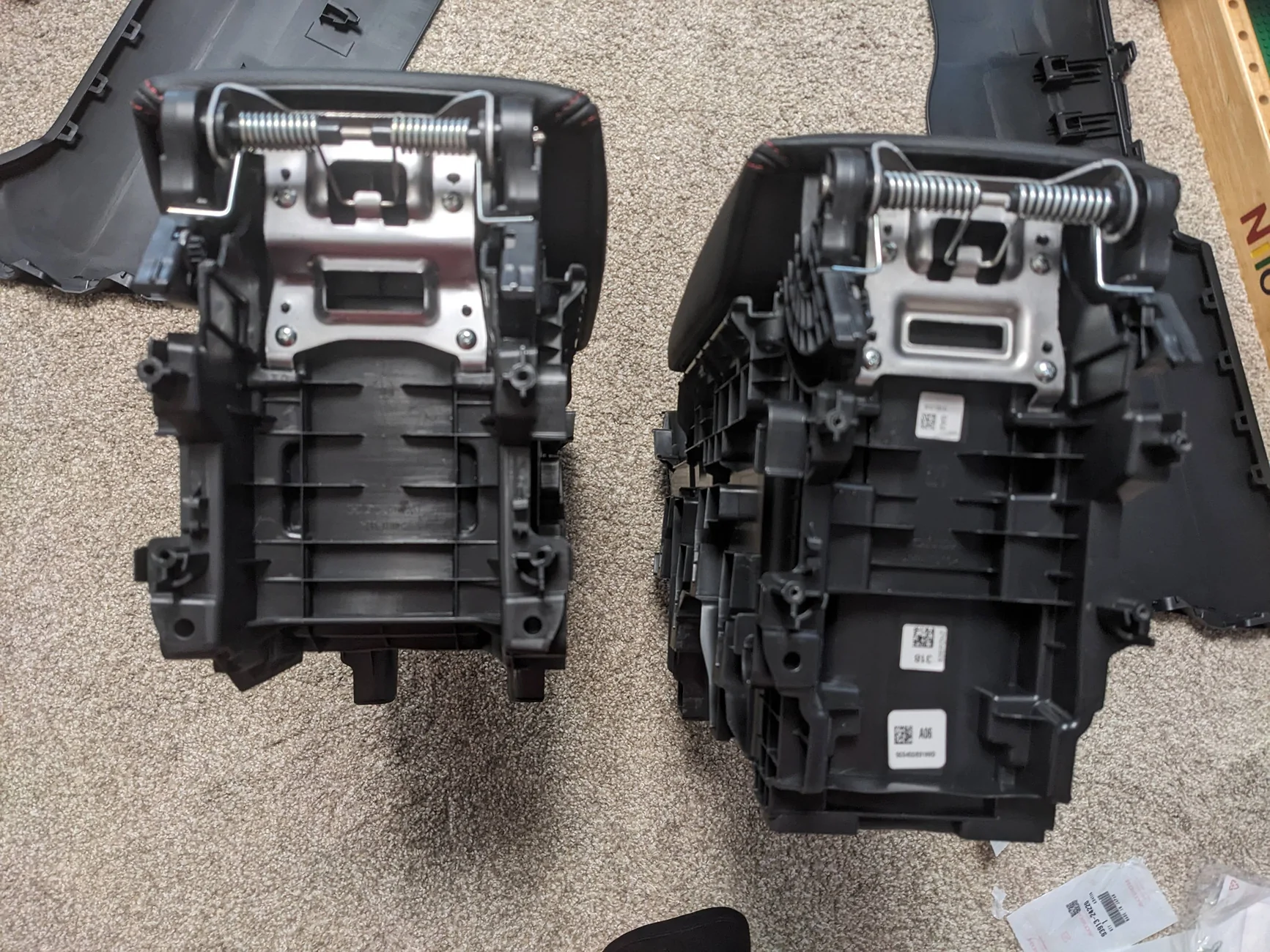 Acura Integra Rear AC vents part kit from 2022 Civic PXL_20250724_215657568