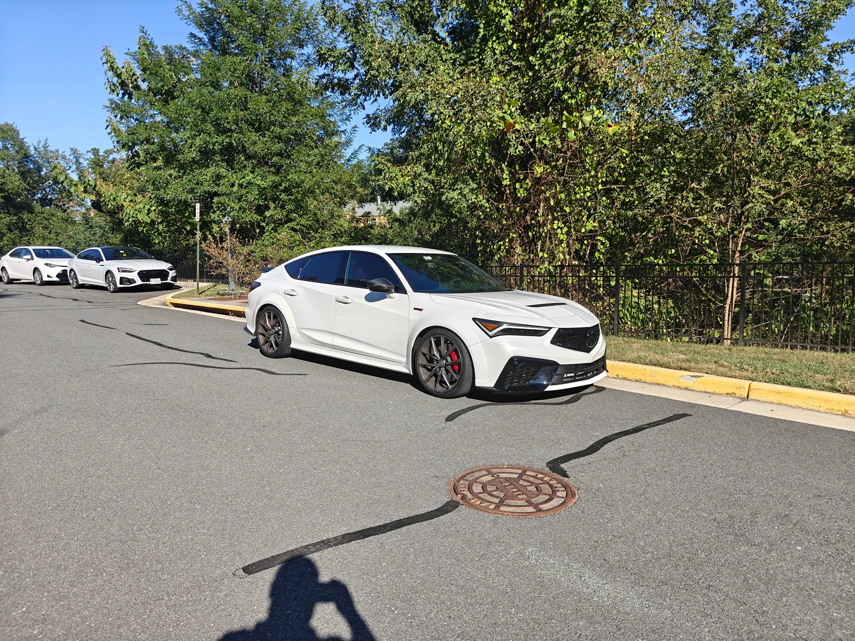 Acura Integra H&R springs and Bonoss 15mm spacers installed on ITS IMG20250913164026