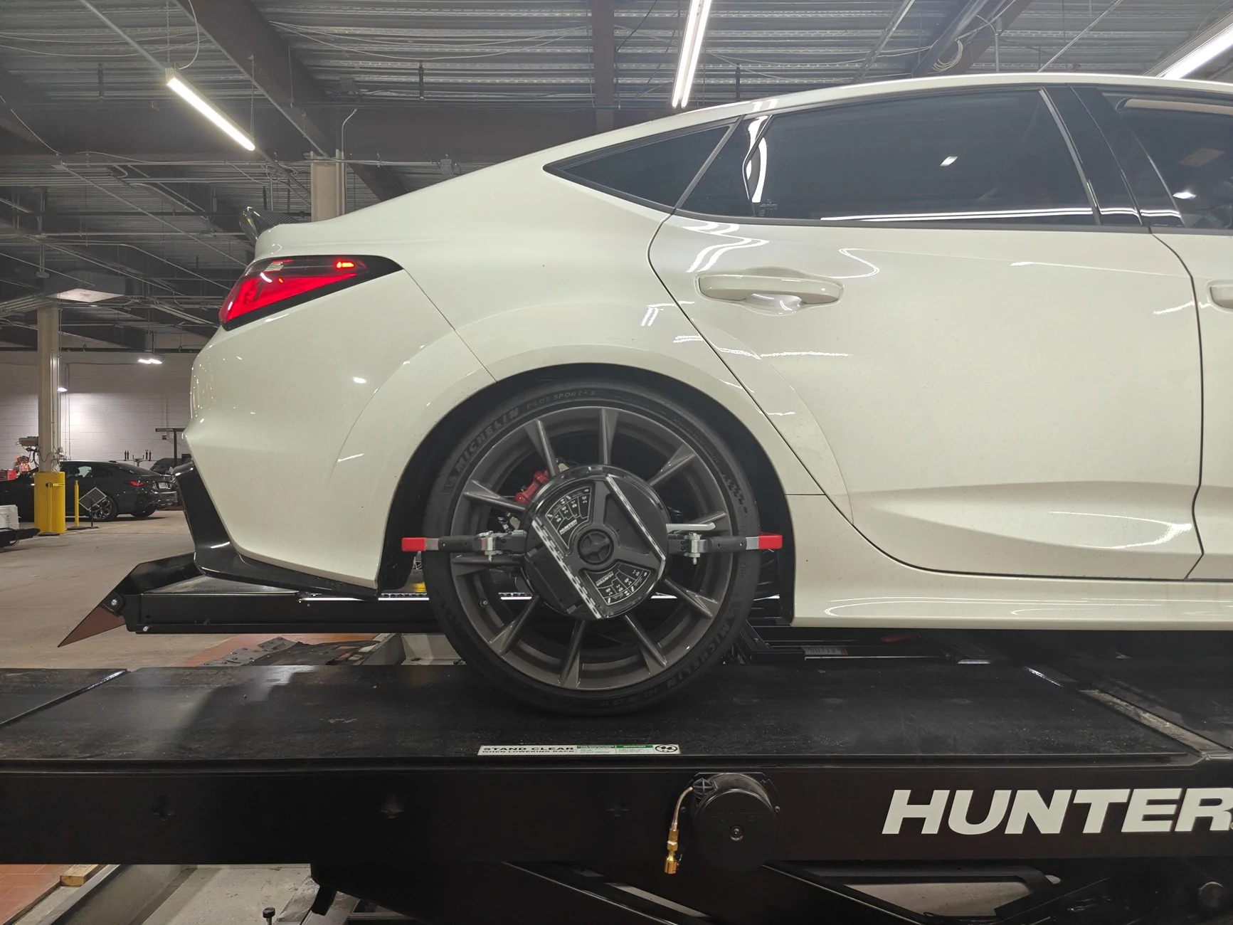 Acura Integra H&R springs and Bonoss 15mm spacers installed on ITS IMG20250919174518