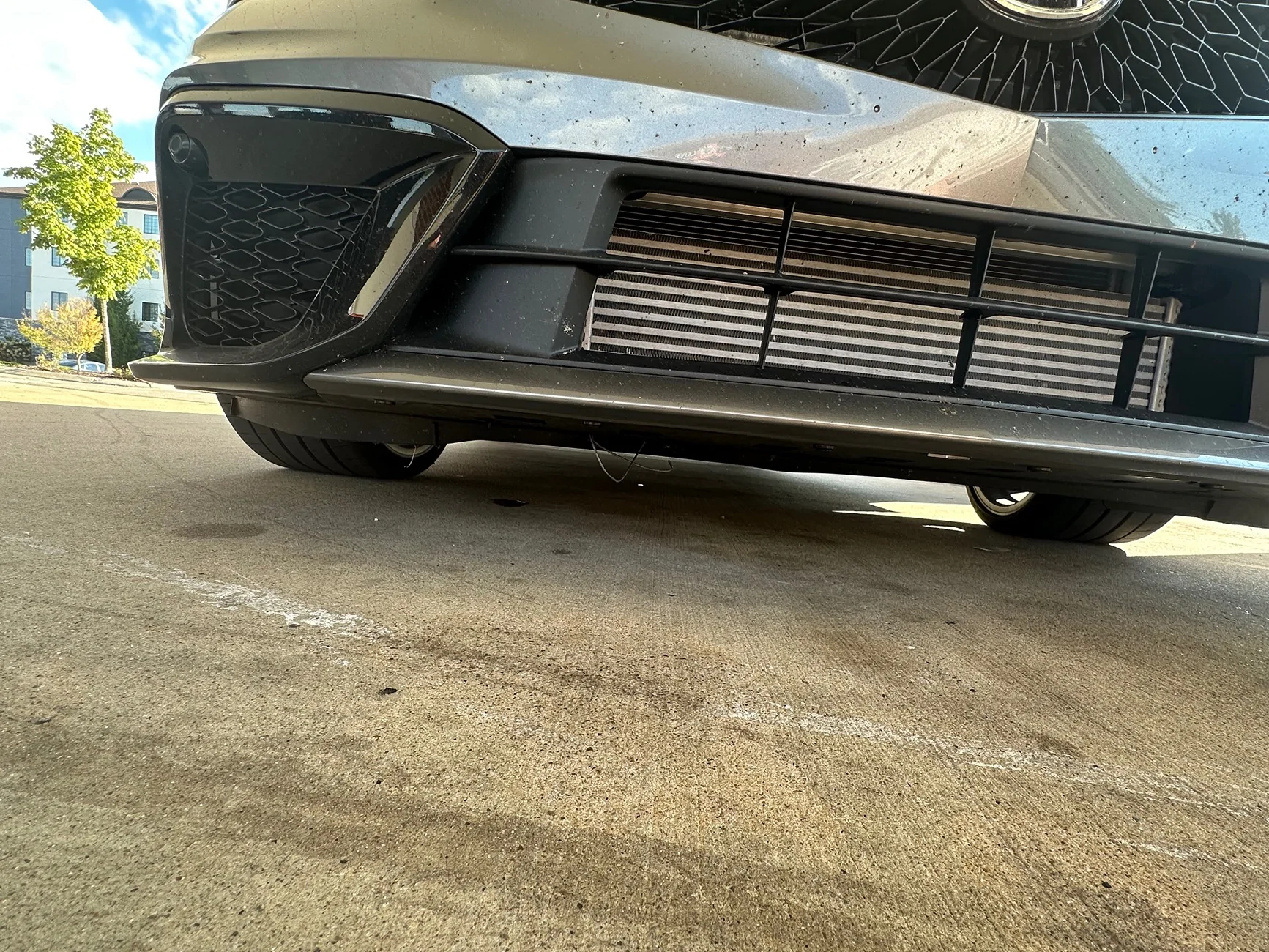 Acura Integra Metal wire hanging beneath front of car IMG_2958