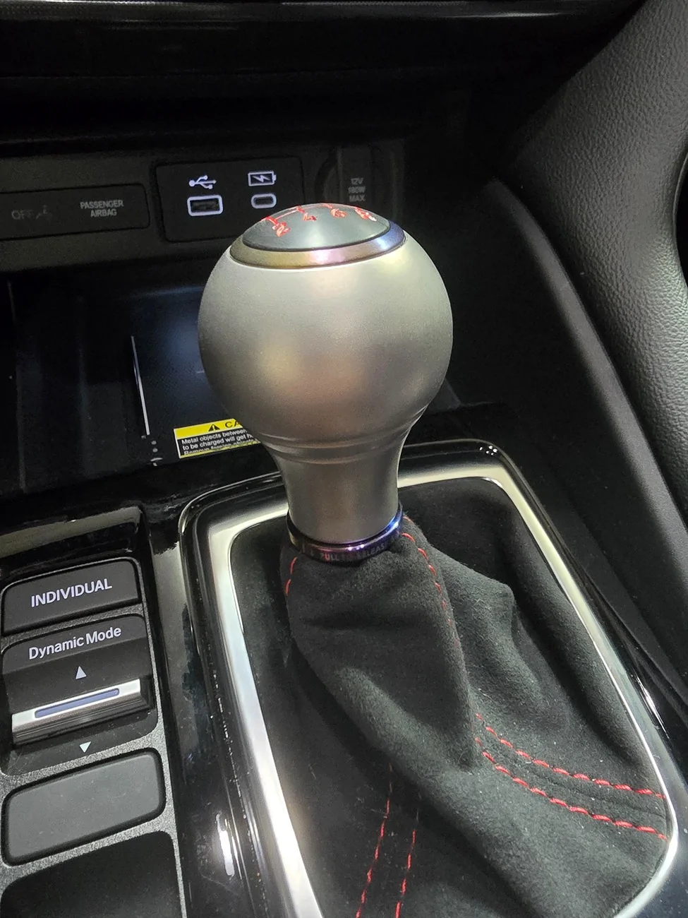 Acura Integra Shift boot holder upper for aftermarket knobs 20250123_181400