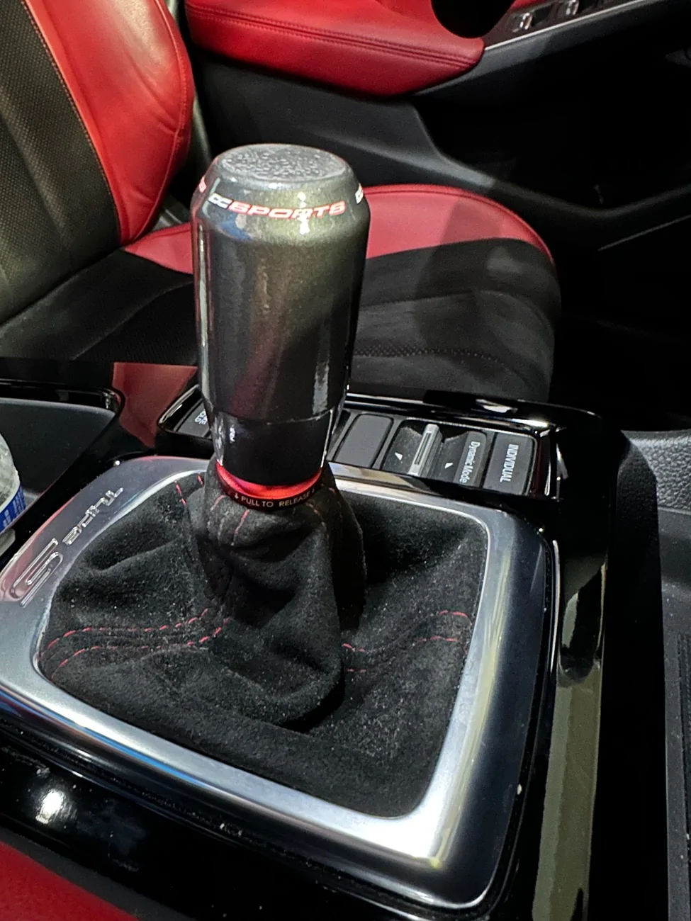 Acura Integra Aftermarket Boot Collar with OEM Knob IMG_8826