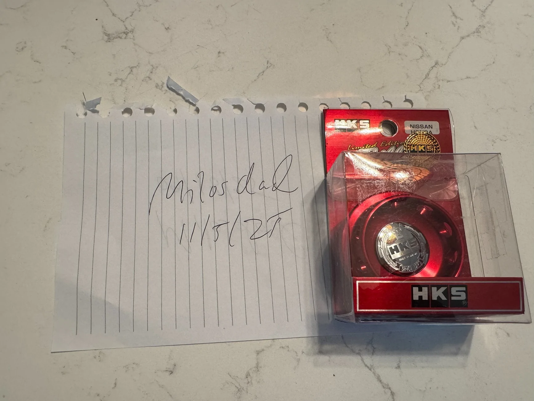 Acura Integra FS: Genuine HKS Oil Filler Cap IMG_3521