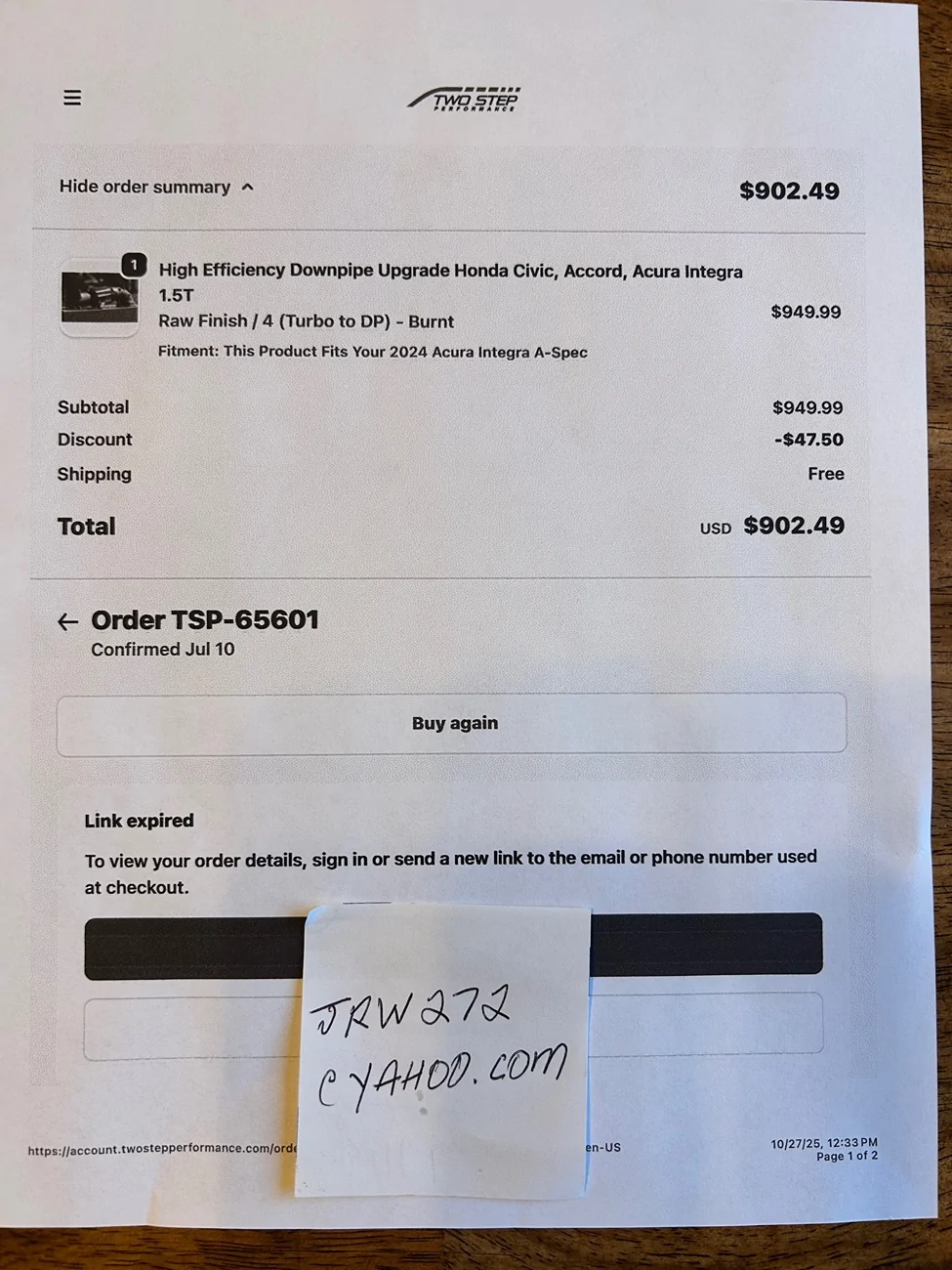 Acura Integra **** Many parts. All must go **** 11th GEN Civic or 5th GEN Acura (non R,S type). IMG_6889