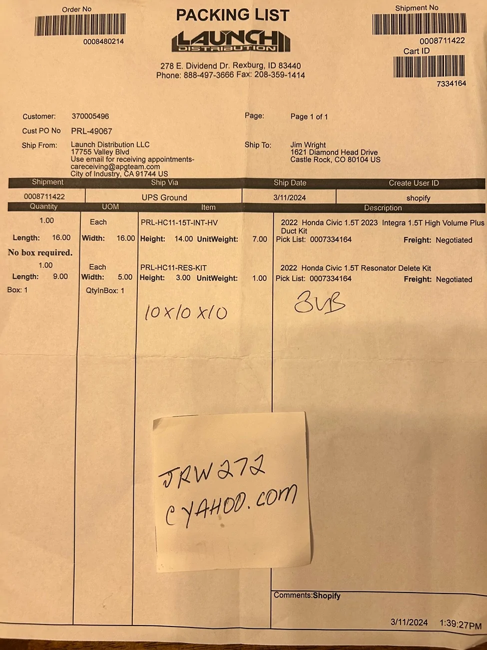 Acura Integra **** Many parts. All must go **** 11th GEN Civic or 5th GEN Acura (non R,S type). IMG_6903