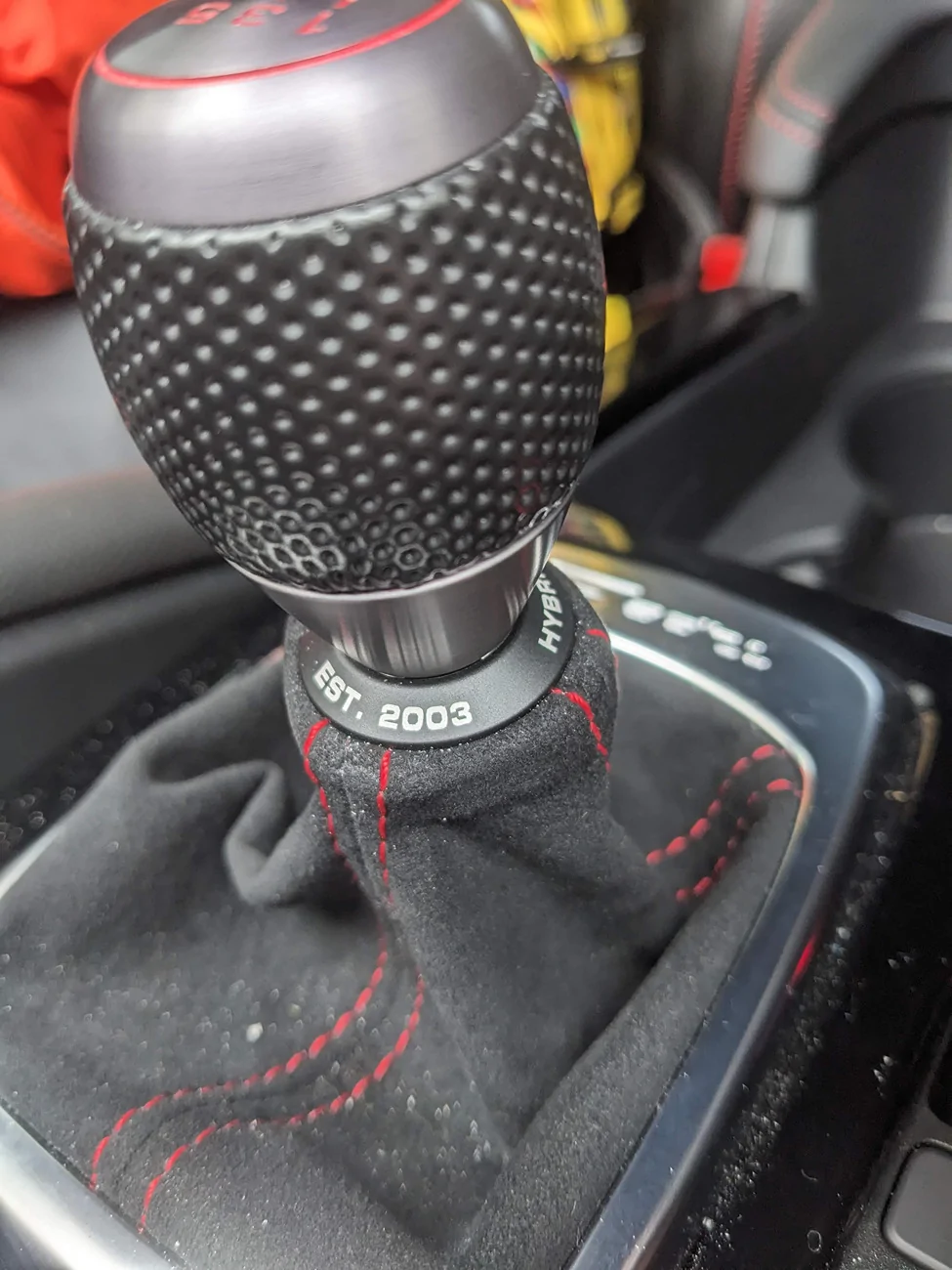 Acura Integra Aftermarket Boot Collar with OEM Knob PXL_20251028_195023348