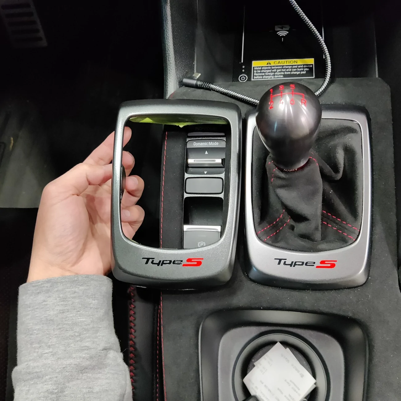 Acura Integra Painted steering wheel and shifter trim IMG_20251112_132953