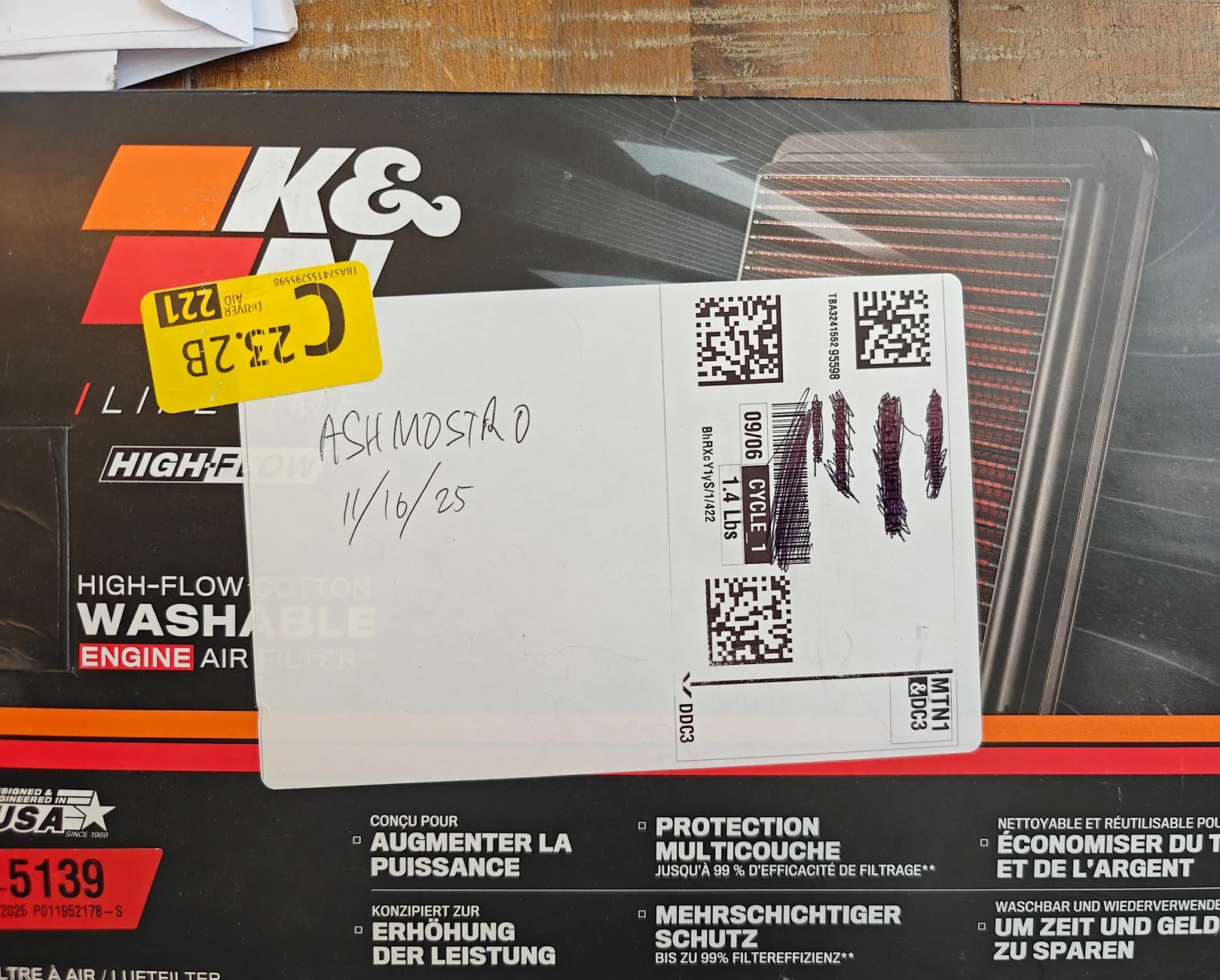 Acura Integra FS: K&N drop in filter for ITS, barely used IMG20251116122128