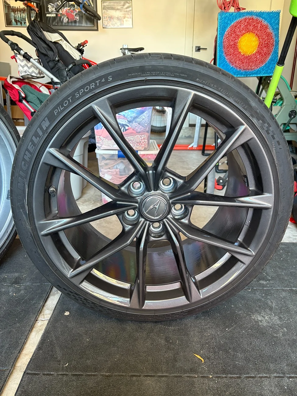 Acura Integra $1800: Set of 4 Type S Stock Wheels With Michelins; Perfect Condition, no curb rash (More Images) IMG_1818