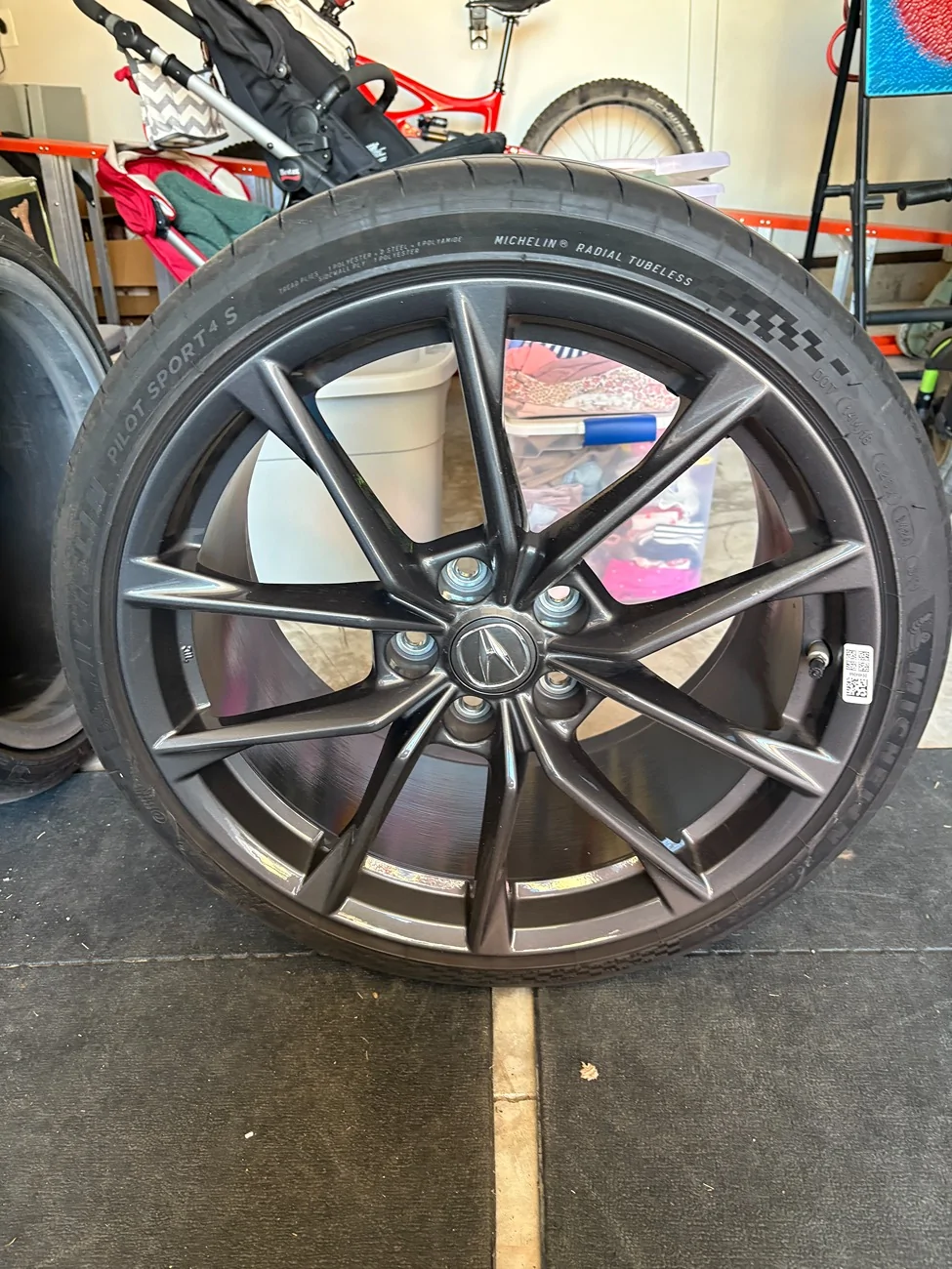 Acura Integra $1800: Set of 4 Type S Stock Wheels With Michelins; Perfect Condition, no curb rash (More Images) IMG_1822