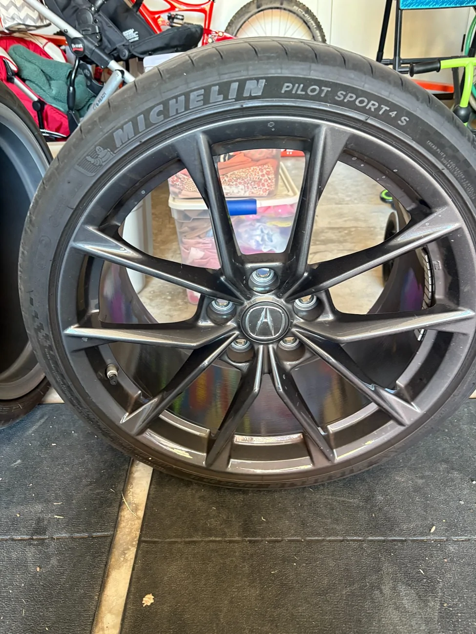 Acura Integra $1800: Set of 4 Type S Stock Wheels With Michelins; Perfect Condition, no curb rash (More Images) IMG_1826