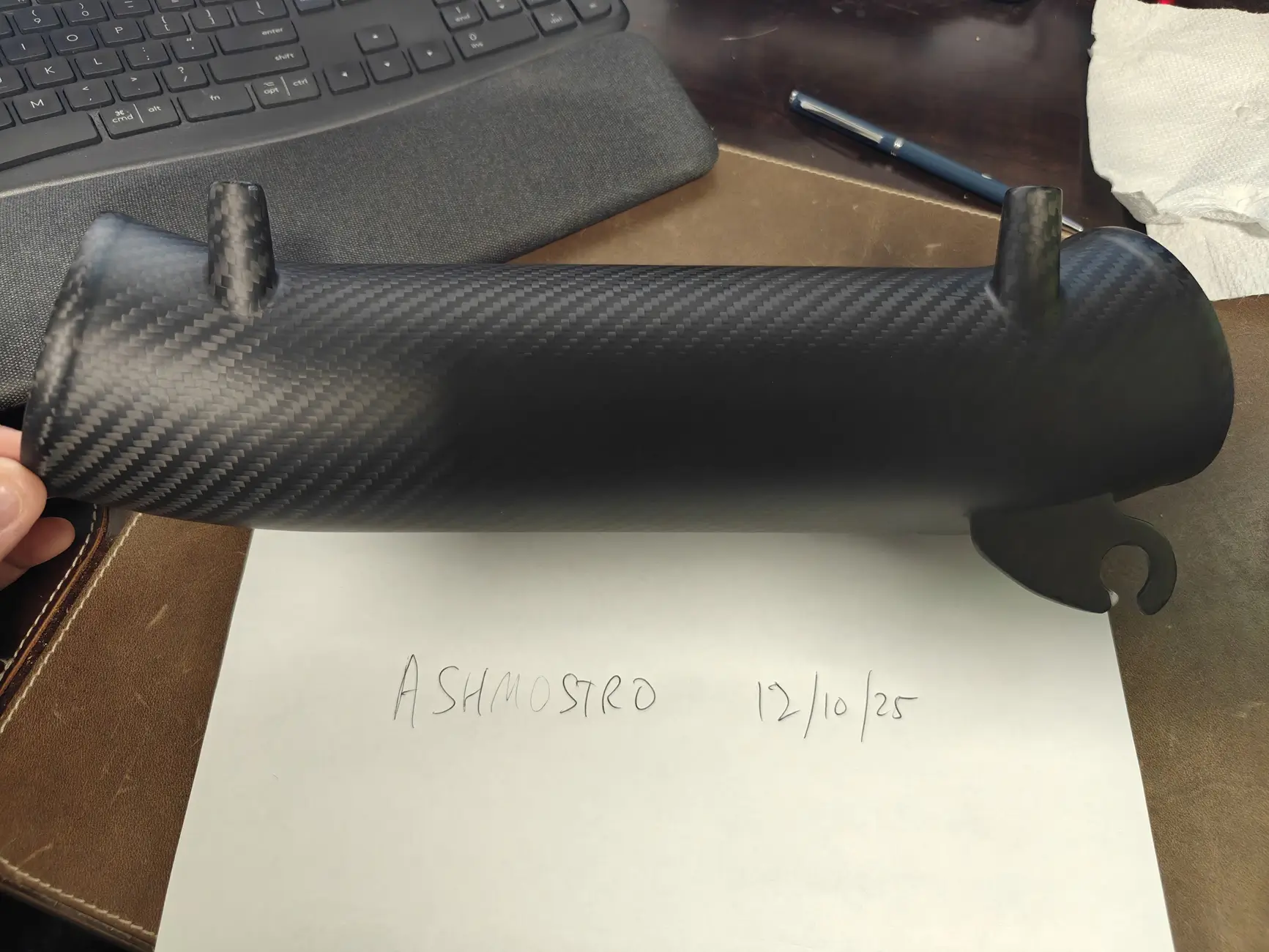 Acura Integra PRL Matte Carbon Fiber inlet tube (tube only, not whole kit) 1765393840738-uf