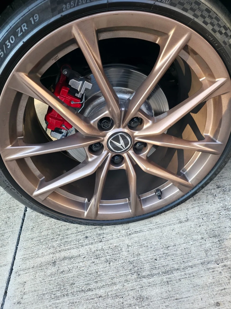 Acura Integra OEM 19 inch copper wheels for sale in the DFW are 20251202_160521 (Large)