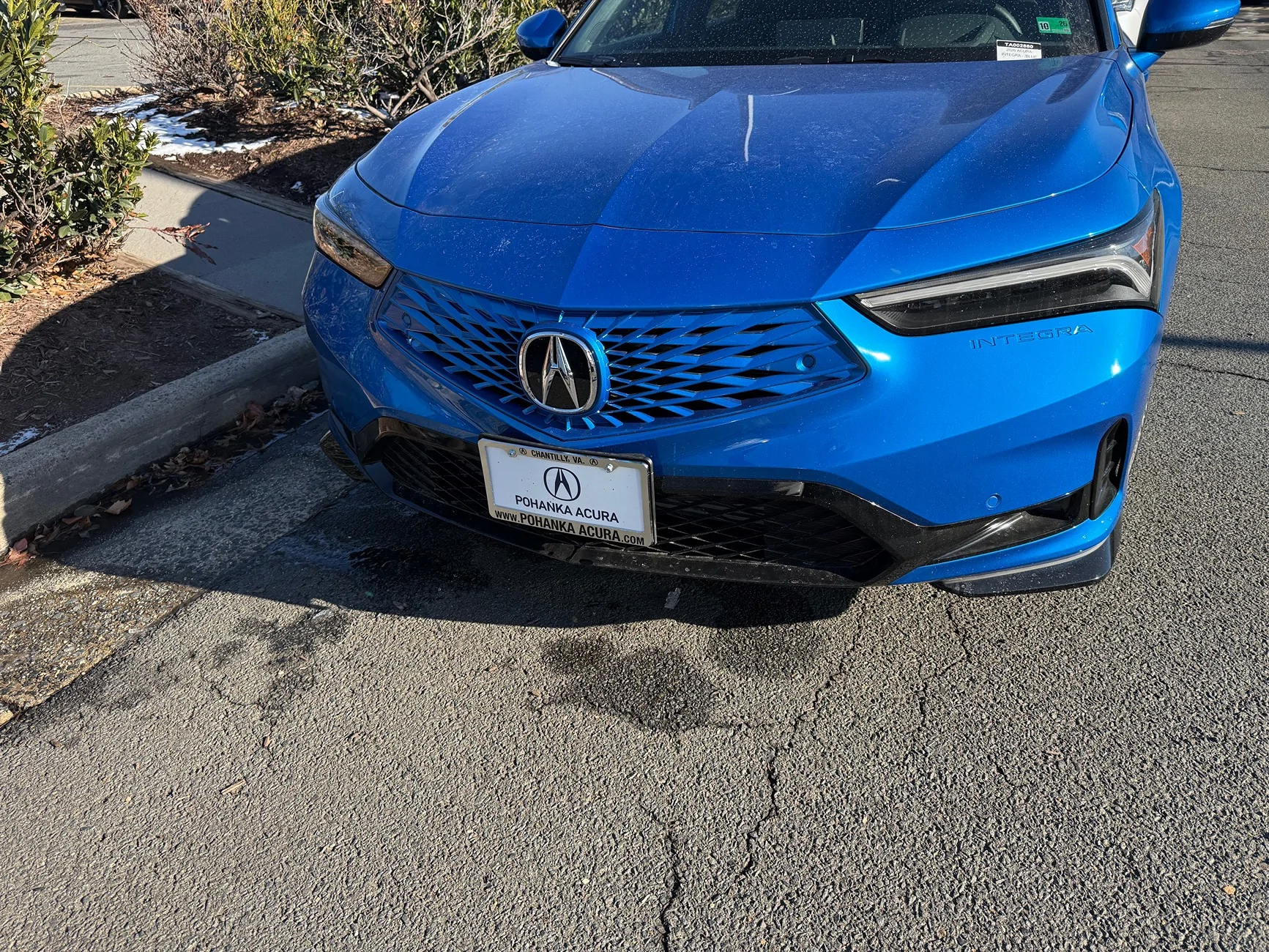 Acura Integra New Double Apex Blue Checking In IMG_3410