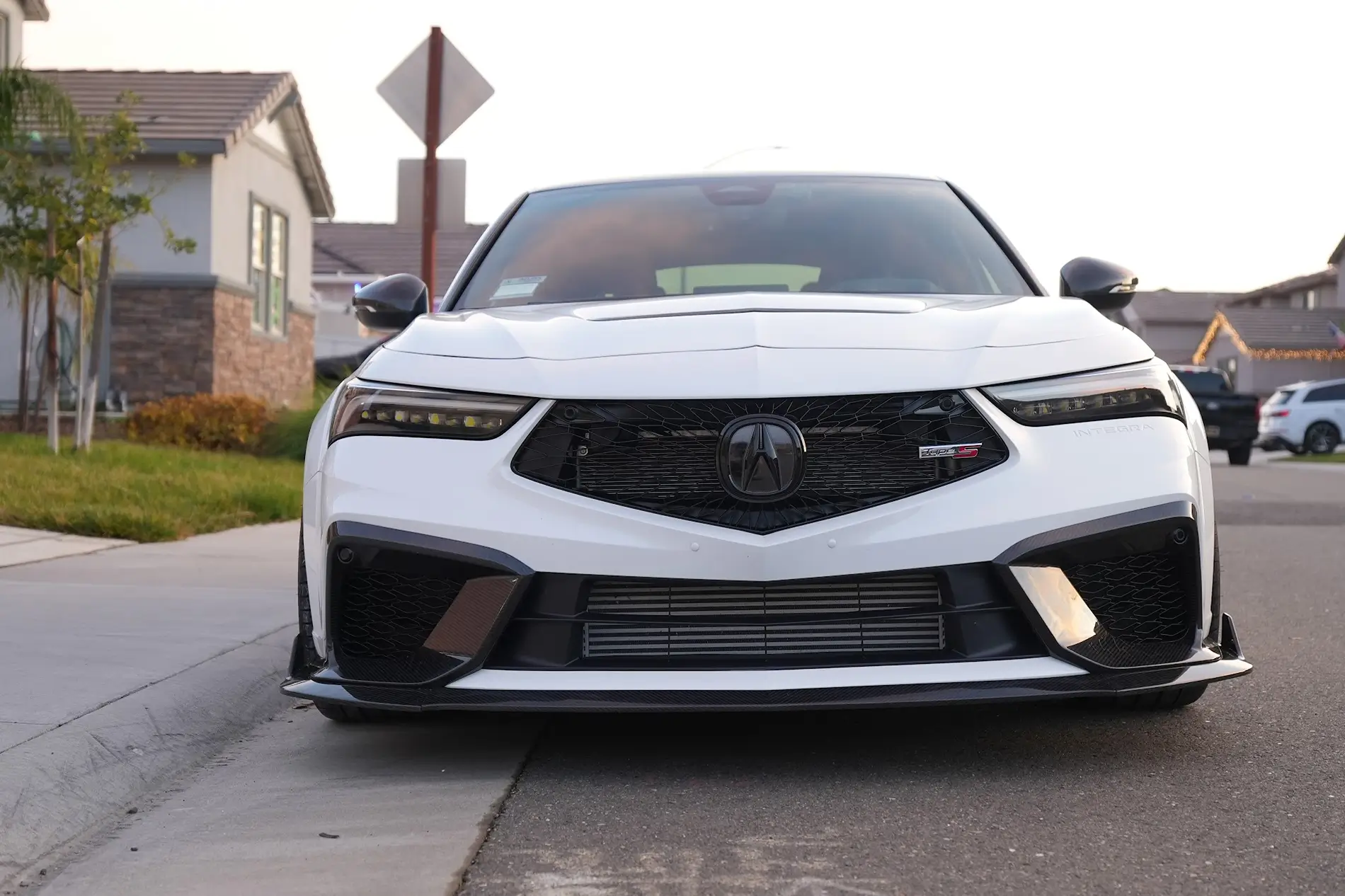 Acura Integra A subtle front lip in dry carbon | Jogon 1767599061123-el