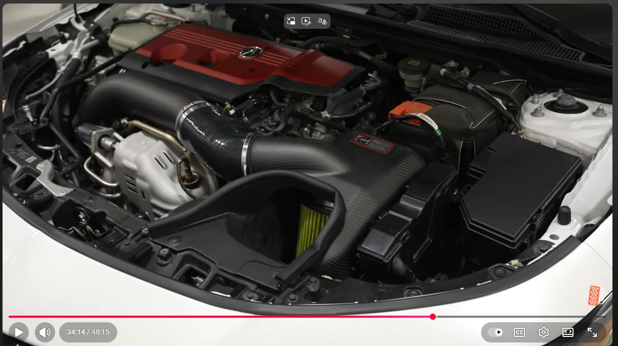 Acura Integra New AWE carbon intake spotted. Screenshot 2026-01-12 093632