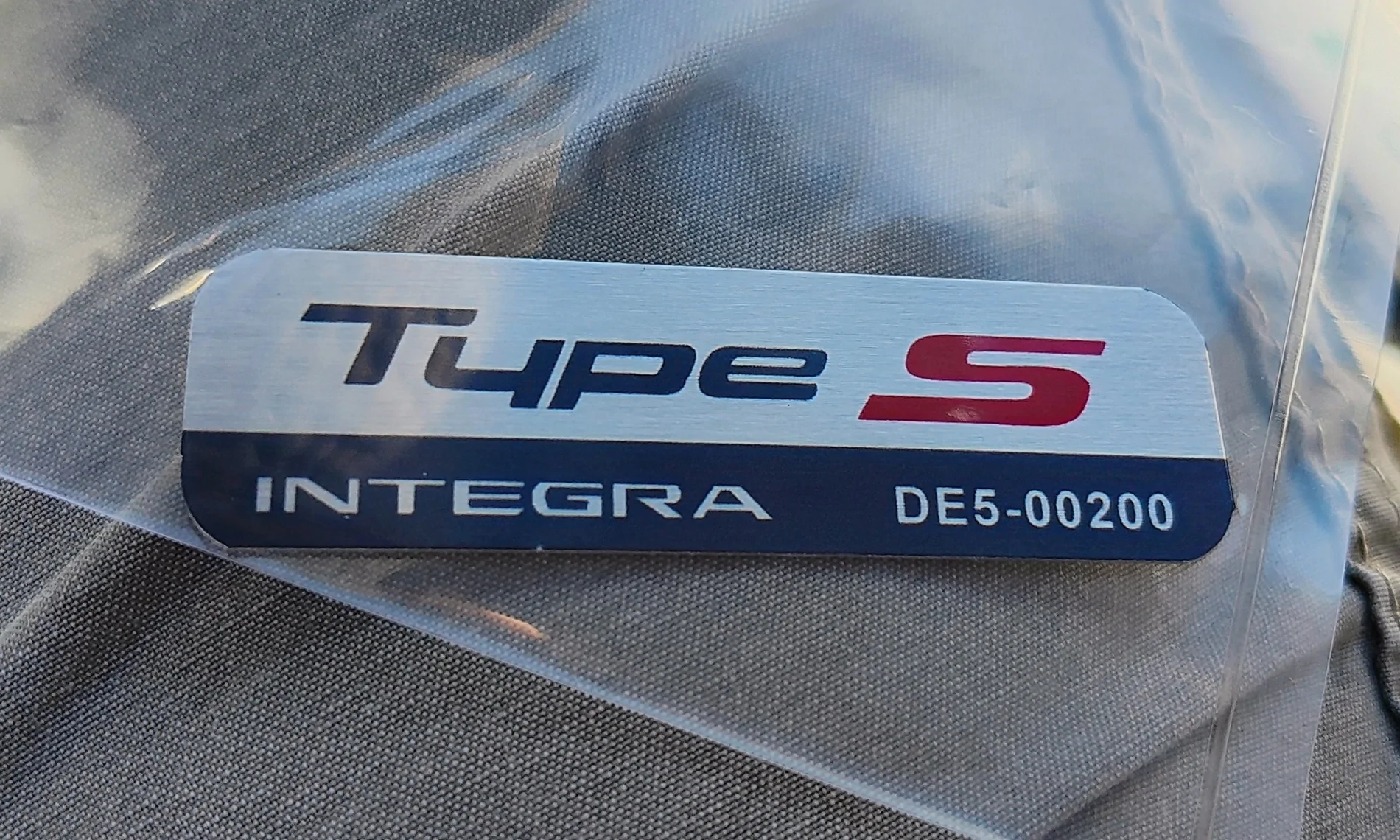 Acura Integra *Custom Dash Plates with your VIN Available* 1_gray