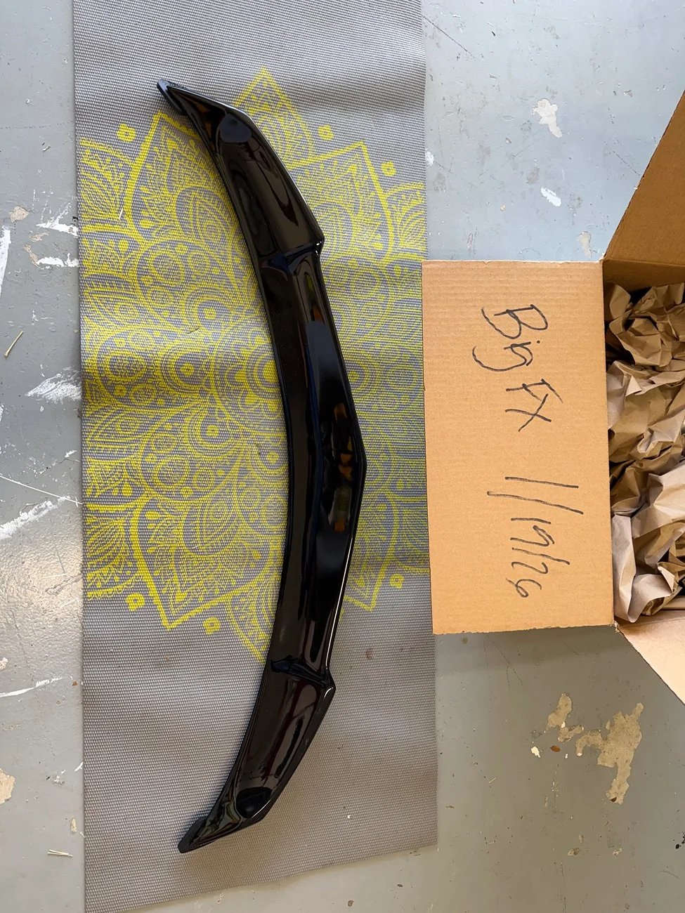 Acura Integra NIB Partout-Cobb intake and ap/oem mudflats/wunder pitch stop/artwork body shop IMG_1184